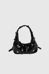 Alta Studded Leather Shoulder Bag