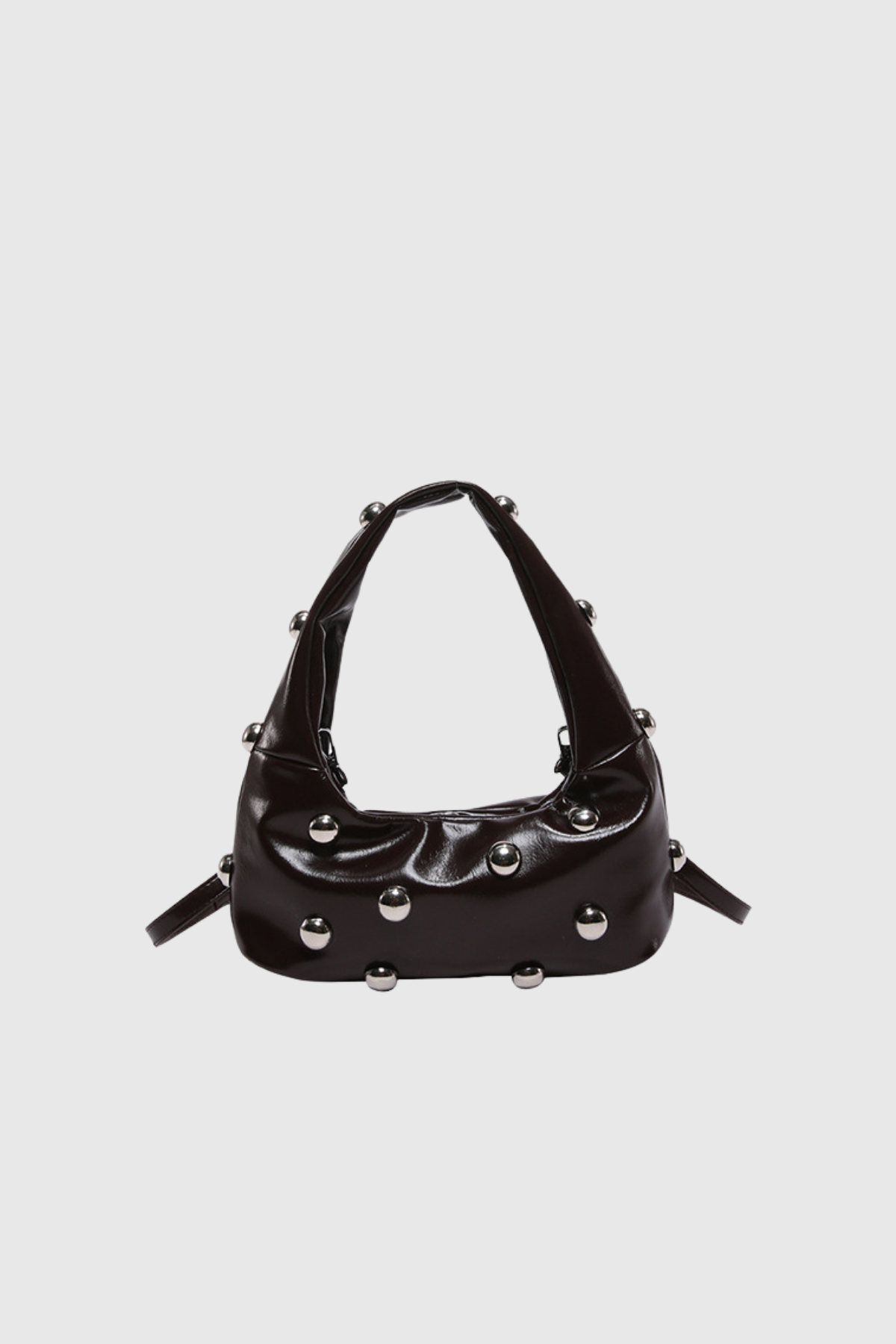 Alta Studded Leather Shoulder Bag