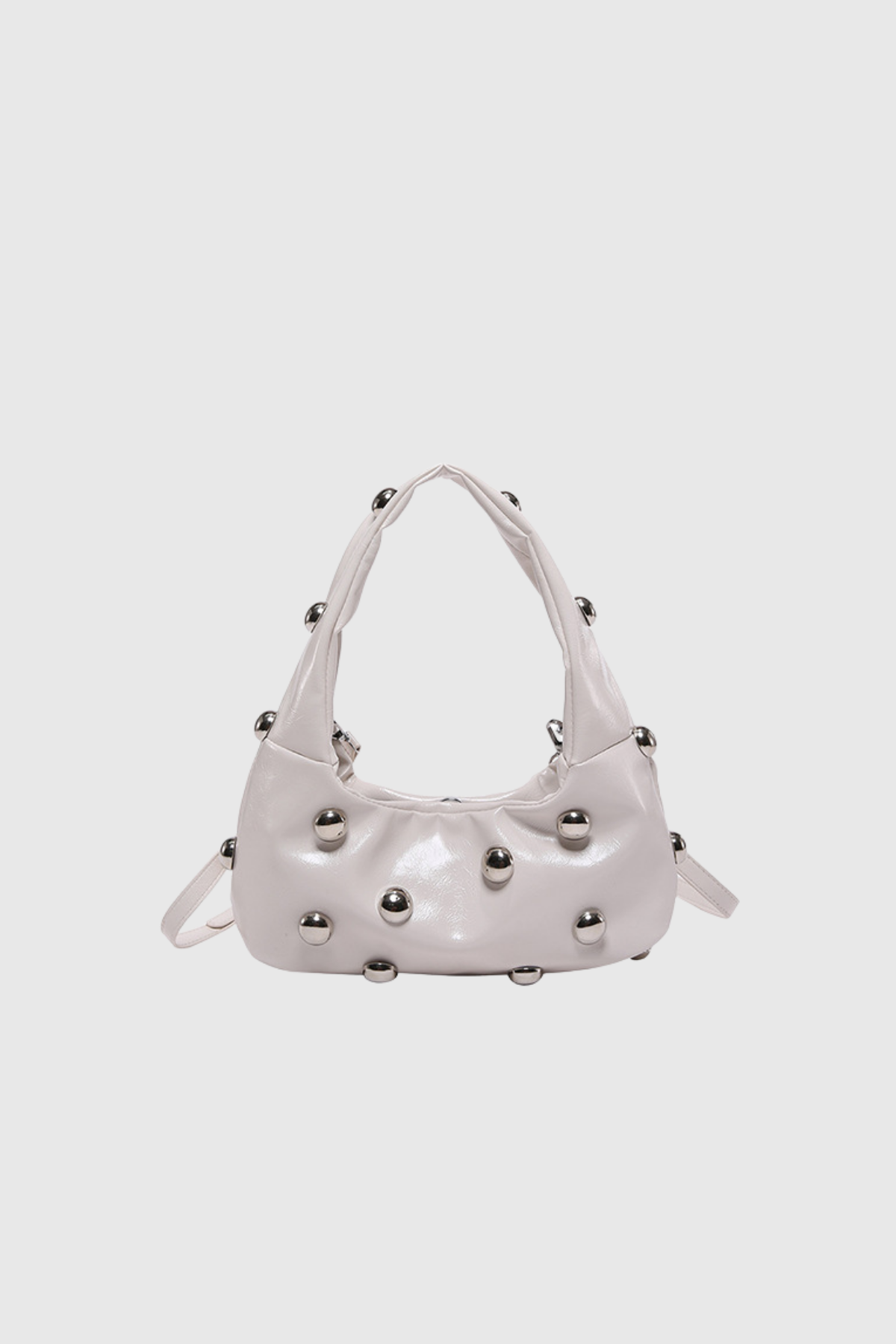 Alta Studded Leather Shoulder Bag