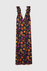 Anika V Neck Floral Printed Dress