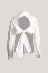 Artemis Lace Up Bow Hollow Shirt