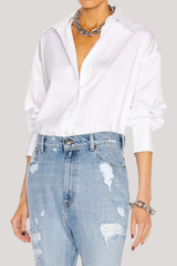 Artemis Lace Up Bow Hollow Shirt