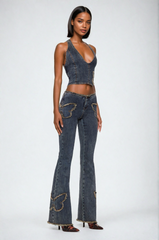 Belinda Butterfly Denim Jeans