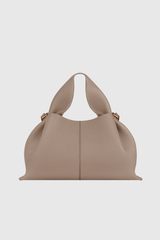 Christina Faux Fur Handbag In Grey