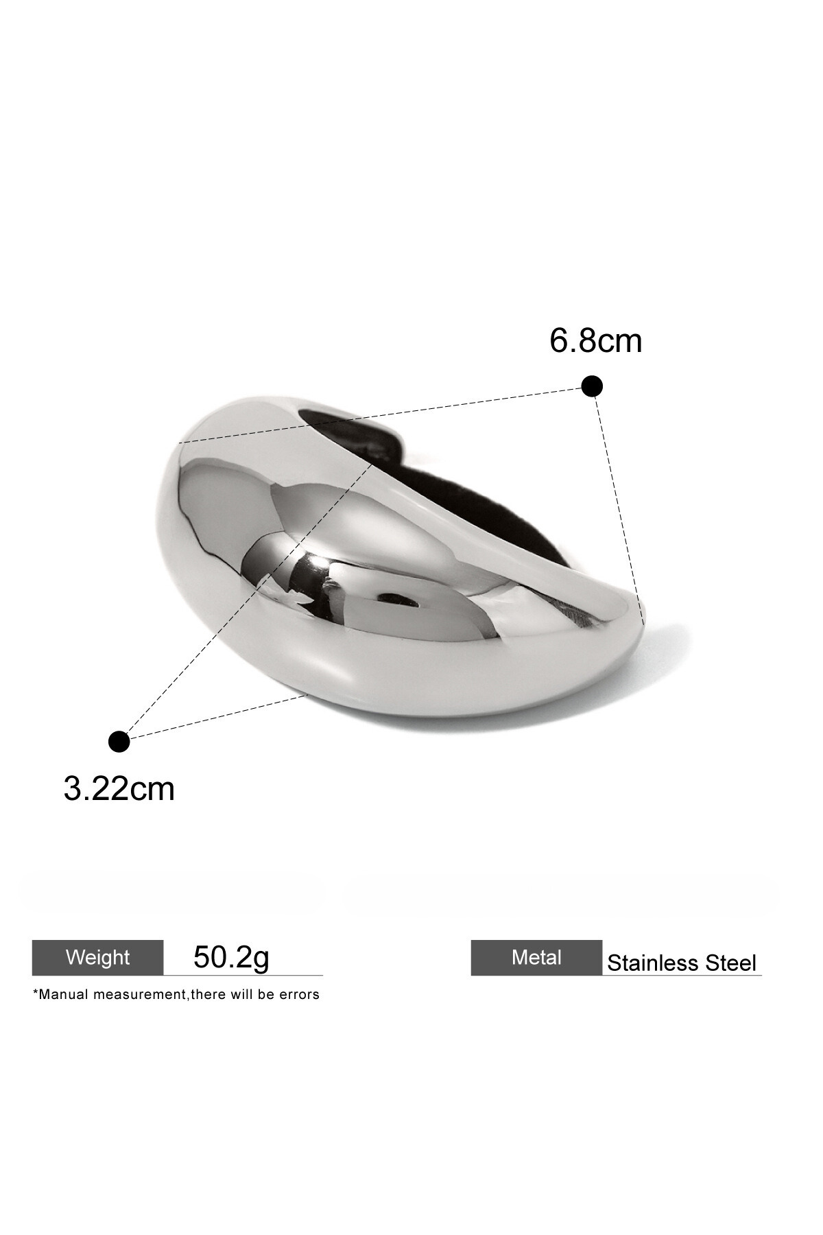 Dulce Metal Ring Headdress In Silver