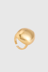 Henley Glossy Drop Rings In Gold