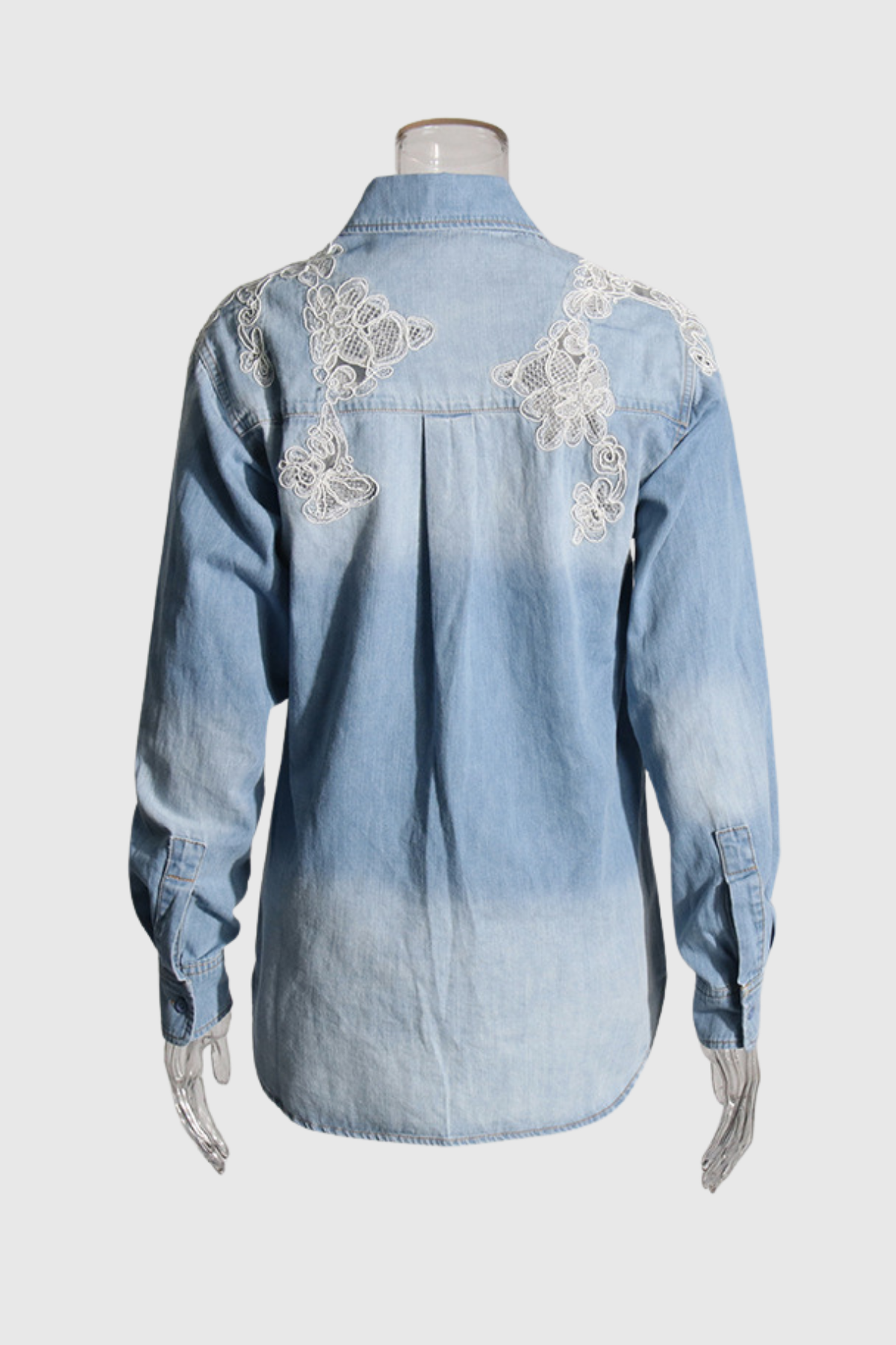 Henry Lace Ombre Denim Shirt