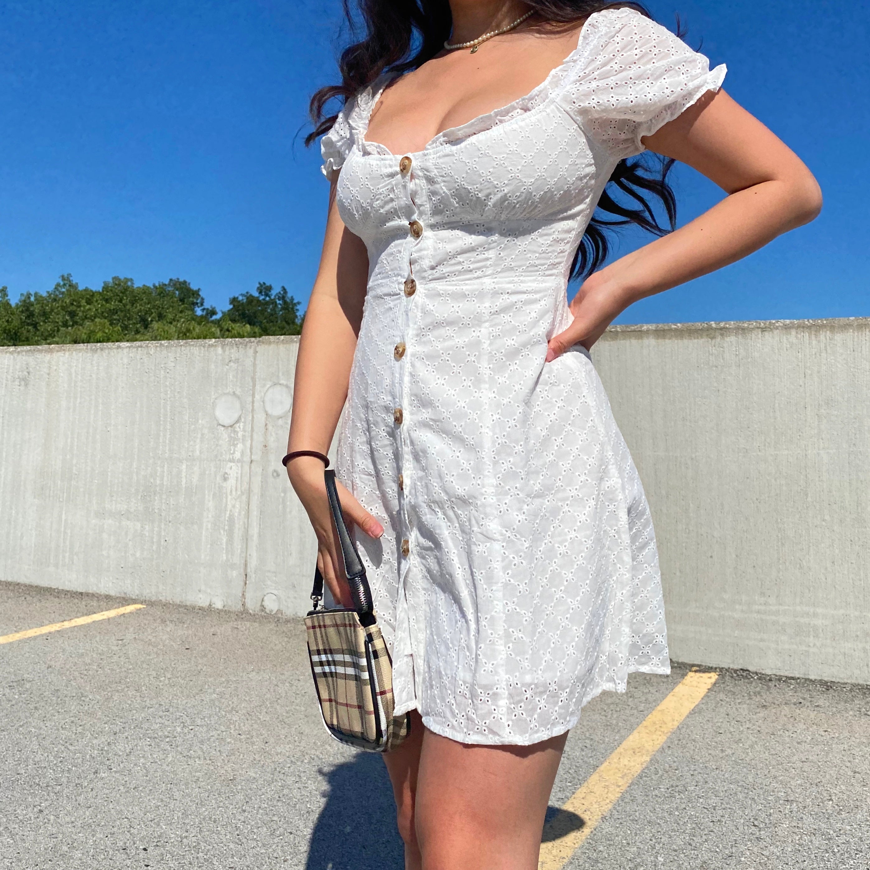 Ifomat Hope Bustier Eyelet Dress