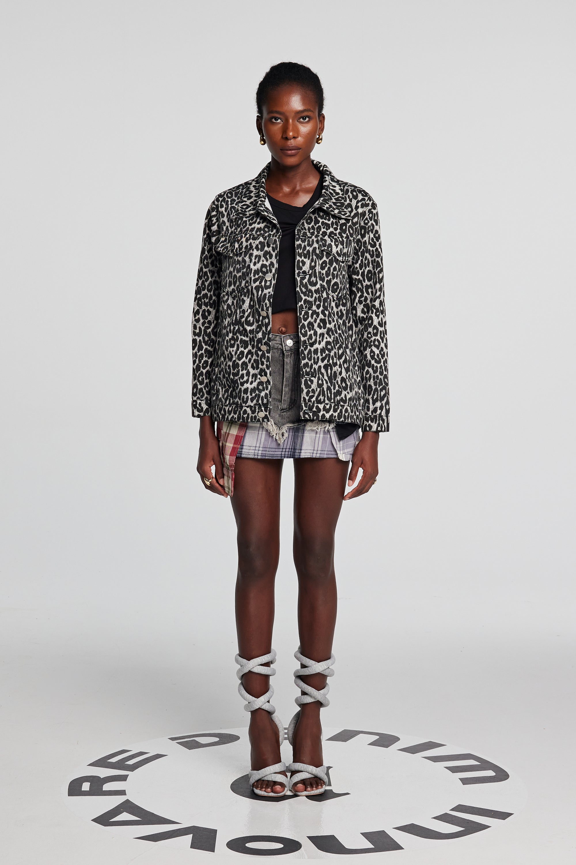 Kensley Leopard Denim Jacket