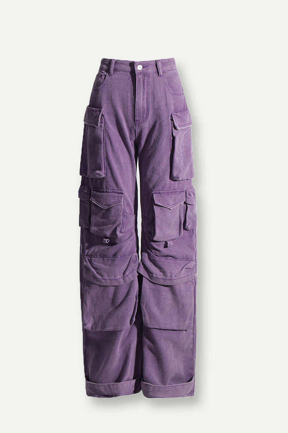 Luna Cargo Jeans In Purple