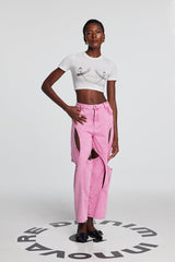 Lyric Hollow Cross Jeans In Pink