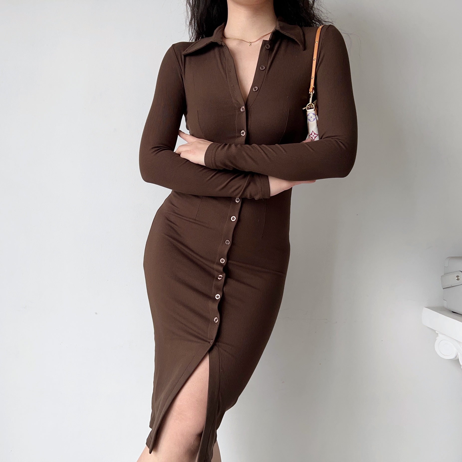 Ifomat Marlene Bodycon Midi Dress