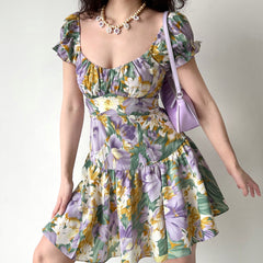 Ifomat Flora Oil Painting Dress