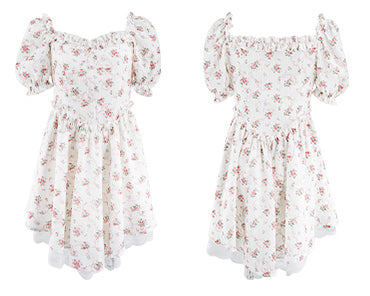 Ifomat Vintage Tea Party Floral Dress