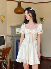 Ifomat Vintage Sweetheart Bustier Dress