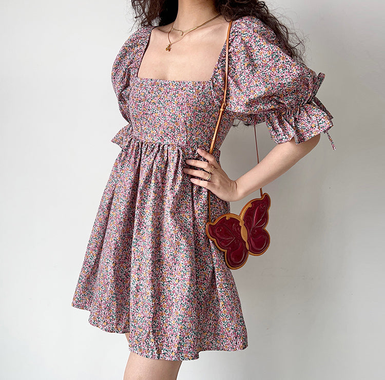 Ifomat Cornelia Pastoral Puff Dress