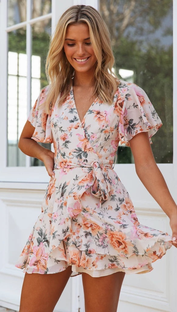 Watch the Sunset Back-hollow-out Romper