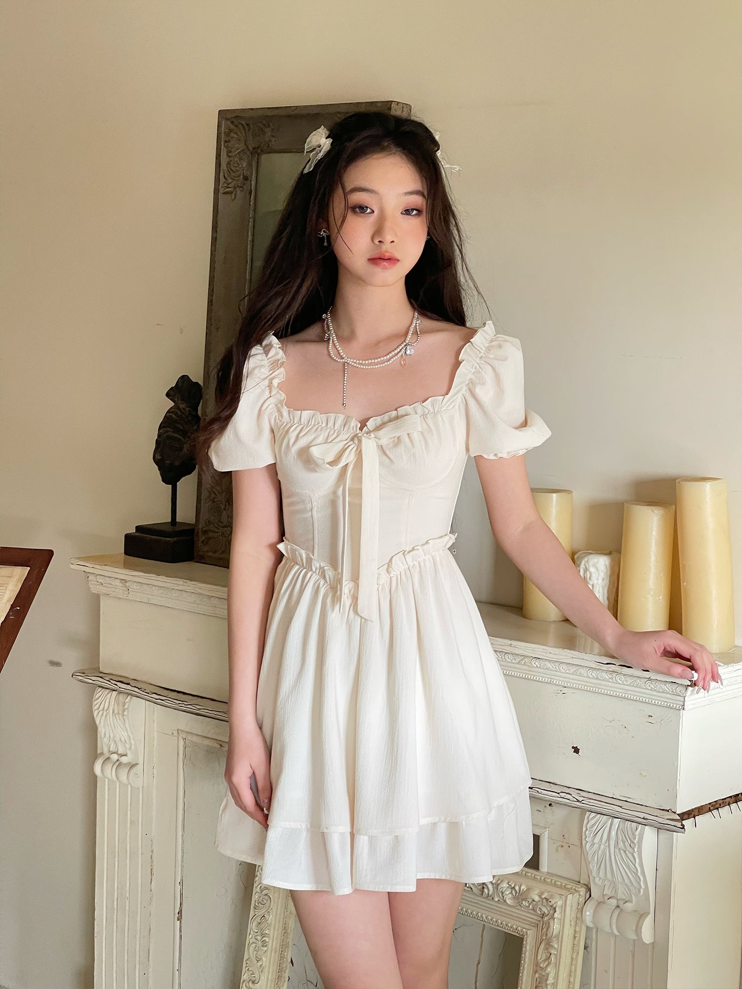 Ifomat Vintage Sweetheart Bustier Dress