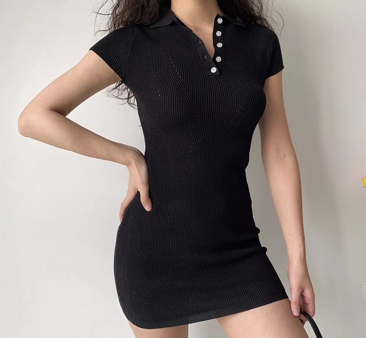 Ifomat Tennis Club Knitted Polo Dress