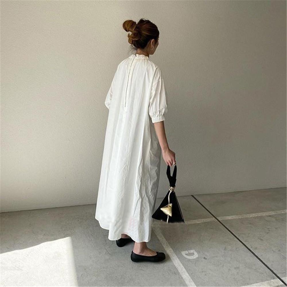 2024 New Fashion Elegant Stand Collar Graceful A-line Long Dress
