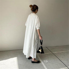2024 New Fashion Elegant Stand Collar Graceful A-line Long Dress