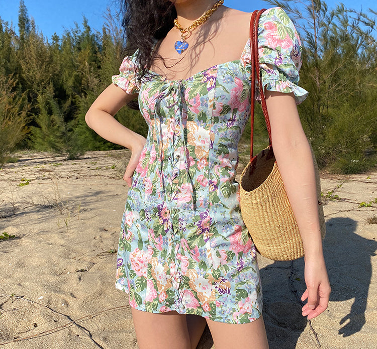 Ifomat Valencia Floral Seaside Dress