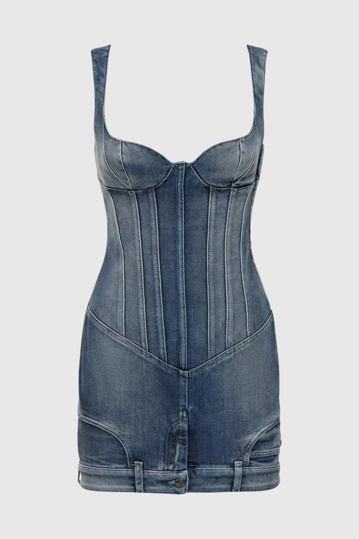 Reina Deconstruct Bustier Mini Dress