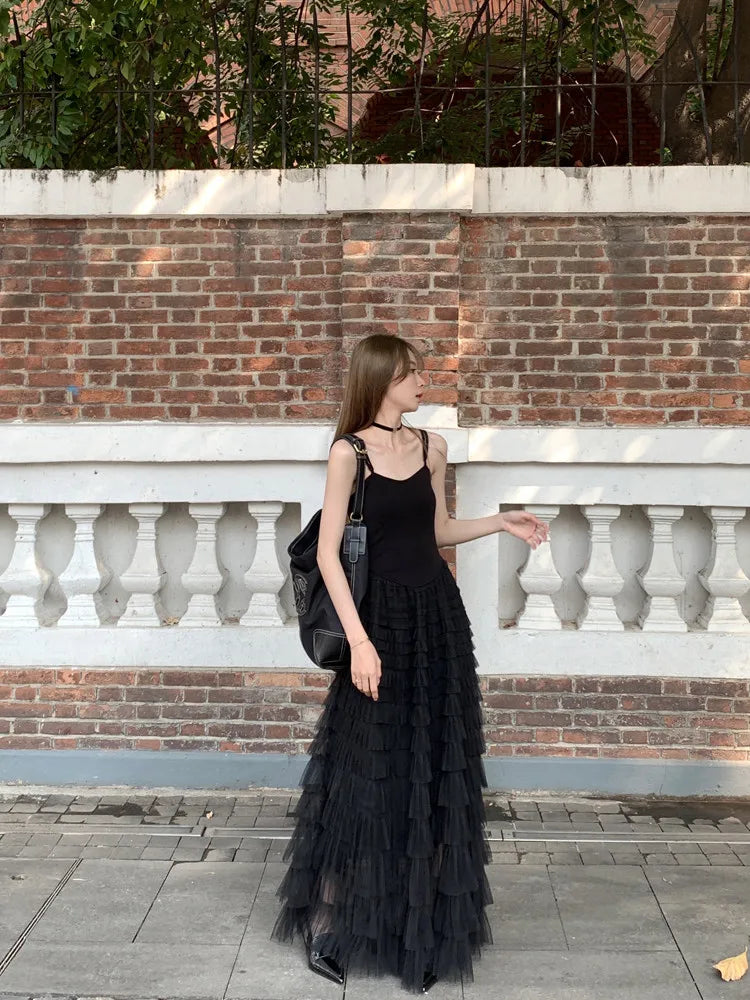 Spring Outfit Korean style Summer New Chic Fashion Women Dress Slim V-Neck Soild Color Sexy Dress Women Sweet Ladies Black Dresses