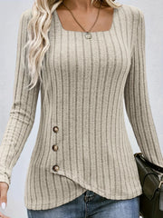 Victoria Ribbed Knit Top