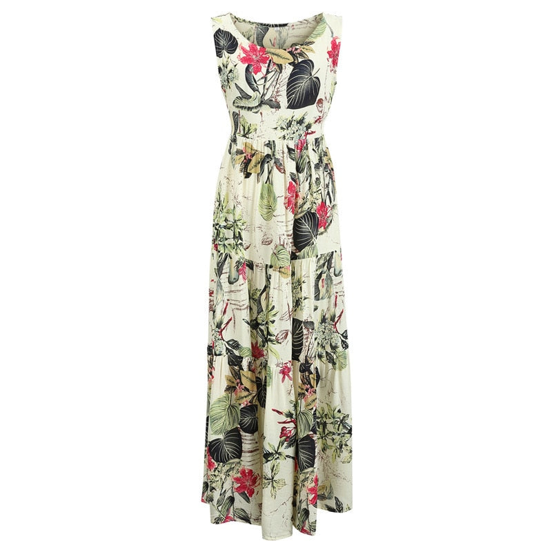 Bohemian Casual Maxi Dress Casual