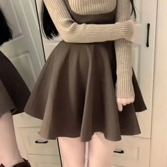 Fashion Slim Waist Ruched Vest Strap Dresses+ Sweet Lace O-neck Knitted Tops Women 2024 Spring Autumn New Two Piece Sets