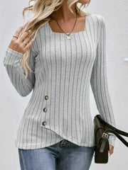 Victoria Ribbed Knit Top