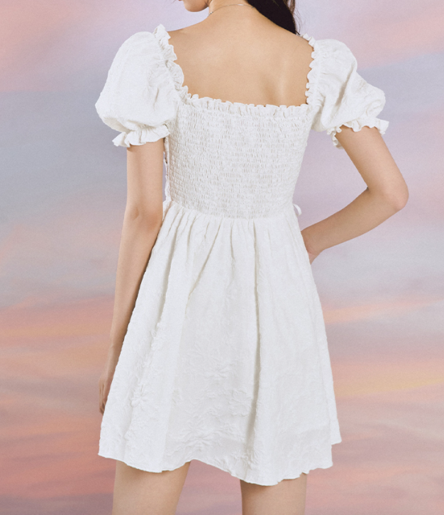 Ifomat Baroque Jacquard Lace Dress