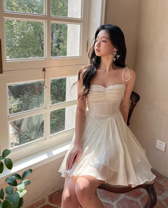 Ifomat Delicate Romance Pleated Dress