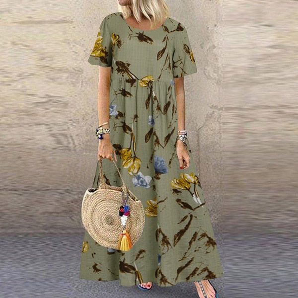Bohemian Casual Maxi Dress Casual