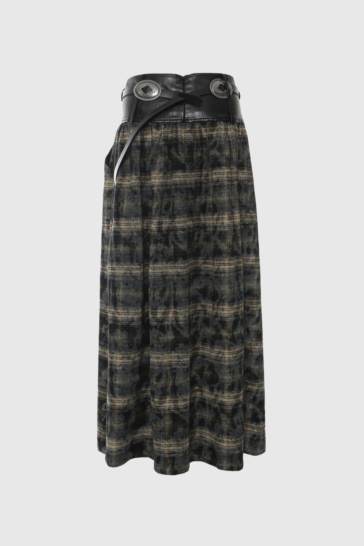 Sheridan Grid Buckle Skirt