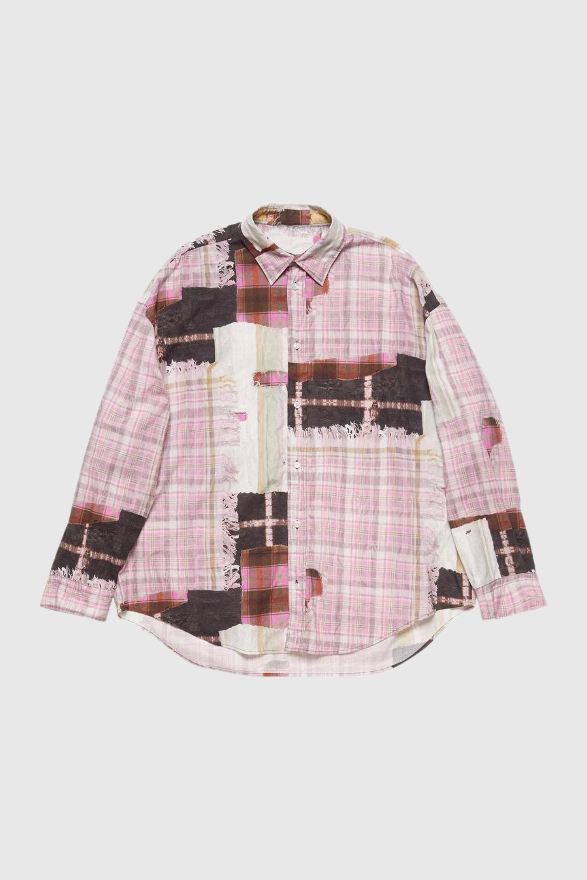 Trisha Grid Shirt In Pink