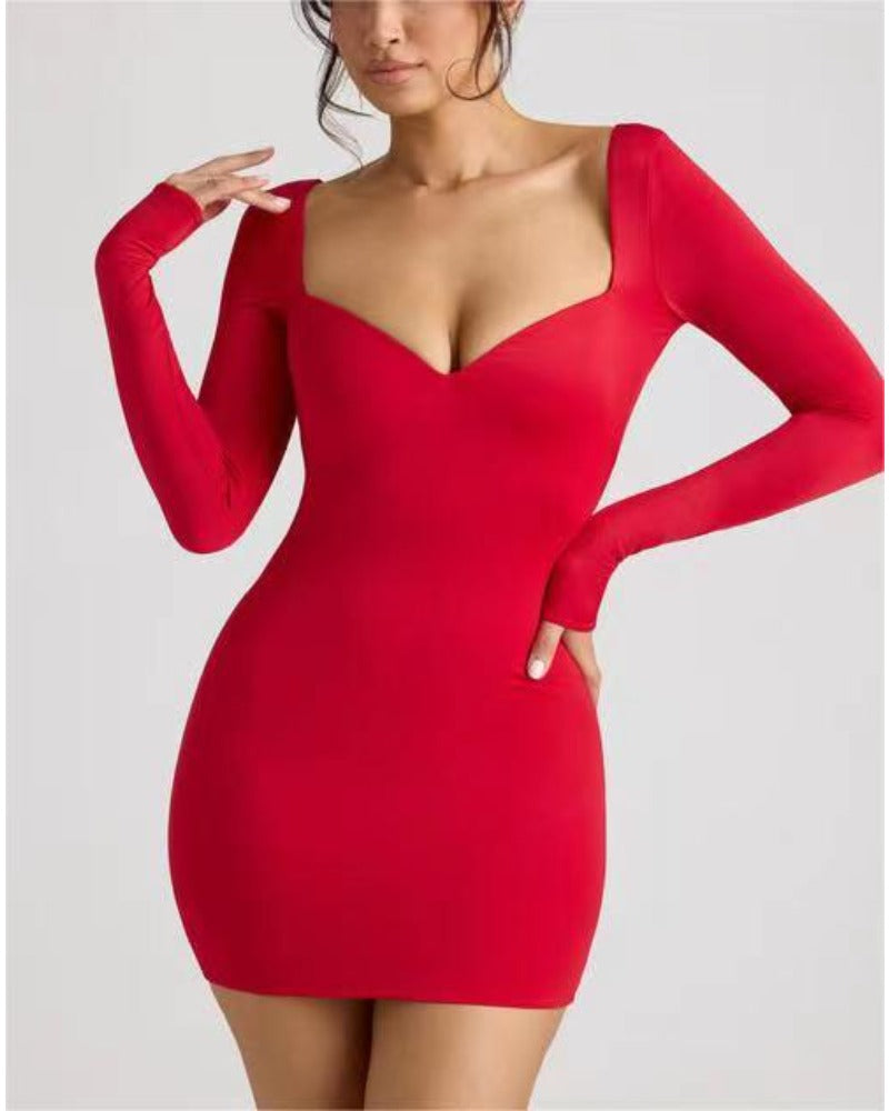 2024ss Sexy Hottie tank top long sleeve dress