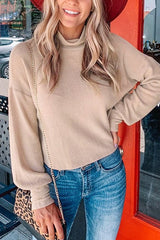 Suzanne Turtleneck Long Sleeve Knit Top