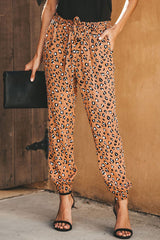 Wildcat Leopard Print Tie-Front Pants - 4 Colors