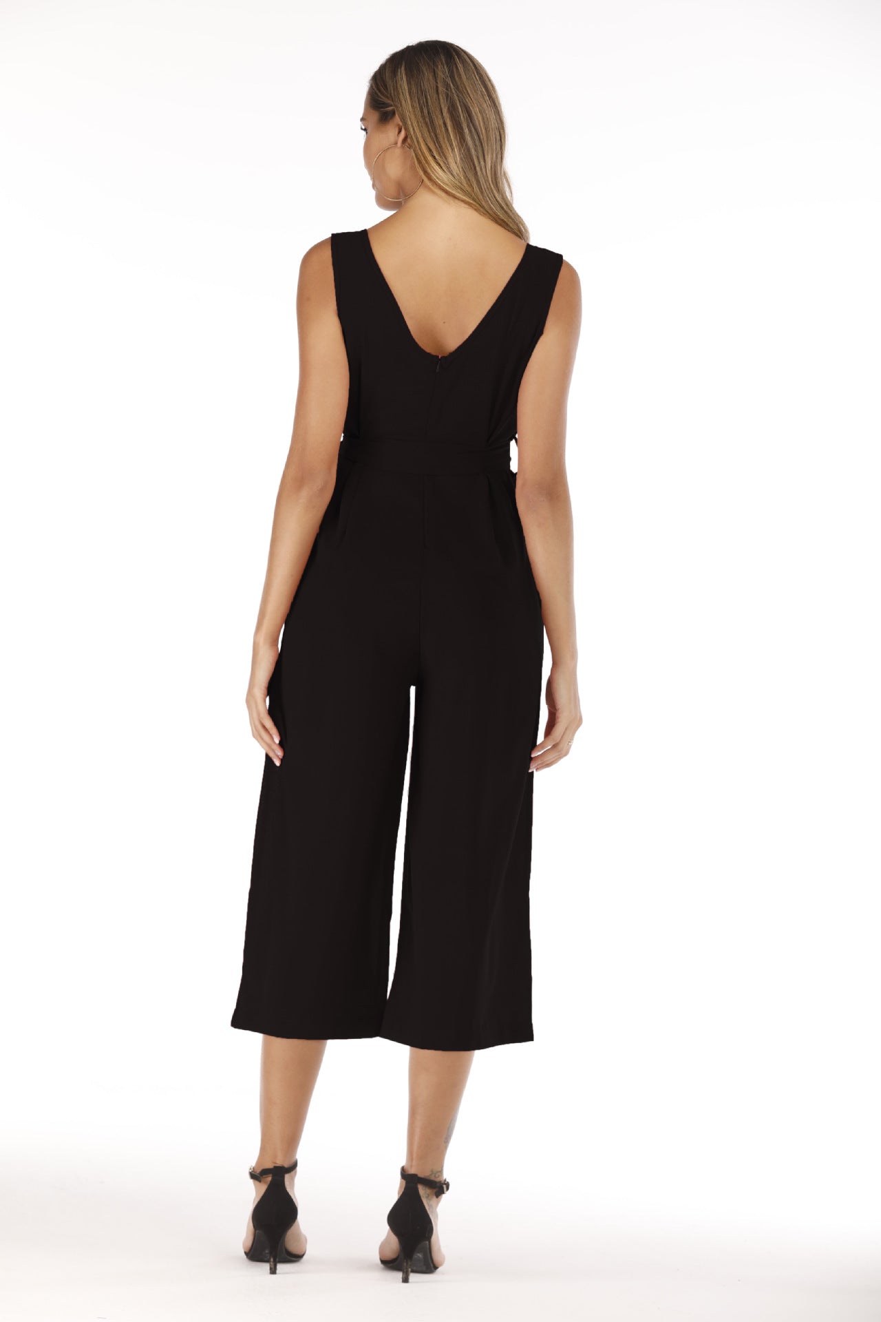 Halter Belt Jumpsuit