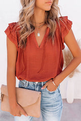 Your Sunshine Flutter Short Sleeve Top - 4 Colors