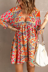 Wanna Be With You Boho Print Mini Dress