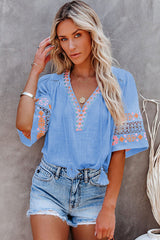 Pretty Pick Boho Embroidered Top