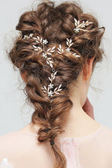 Crystal Floral Hairband&Hairpins