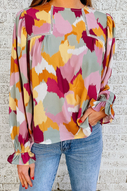 Under The Lights Boho Printed Top - 4 Colors