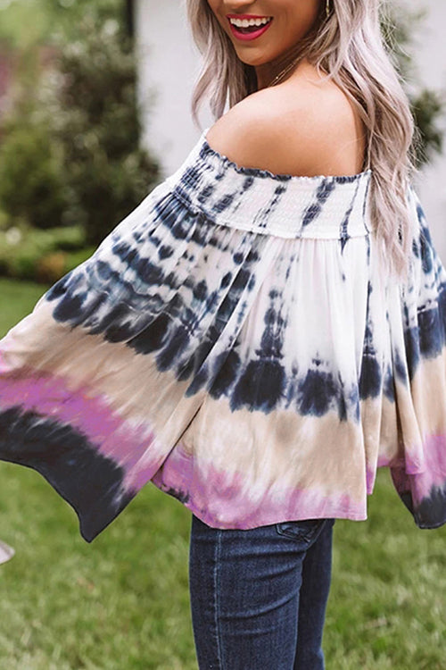 That Song Tie-Dye Off Shoulder Top