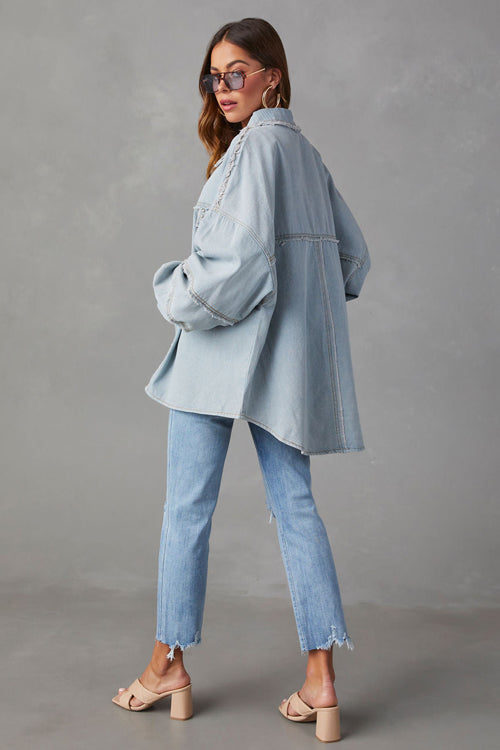 More Than Ready Denim Shacket - 2 Colors