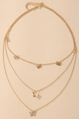 Growing Towards Glam Gold Butterfly Necklace