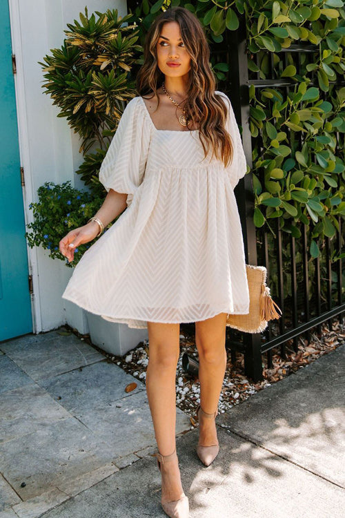 Tale To Tell Puff Sleeve Mini Dress